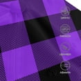 thumbnail image 4 of Yiaed Purple Buffalo Plaid Print Cap Adjustable Size for Running Workouts and Outdoor Activities All Seasons, 4 of 5