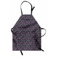 thumbnail image 1 of Watermelon Apron, Continuous Summer Fruit as Half Round and Triangular Slices, Unisex Kitchen Bib with Adjustable Neck for Cooking Gardening, Adult Size, Dark Blue Grey Multicolor, by Ambesonne, 1 of 4