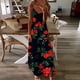 thumbnail image 2 of Mujeres Casual cuello en V sin mangas vendaje estampado de rayas chaleco suelto Sling vestido largo OAVQHLG3B Store lin121212, 2 of 4