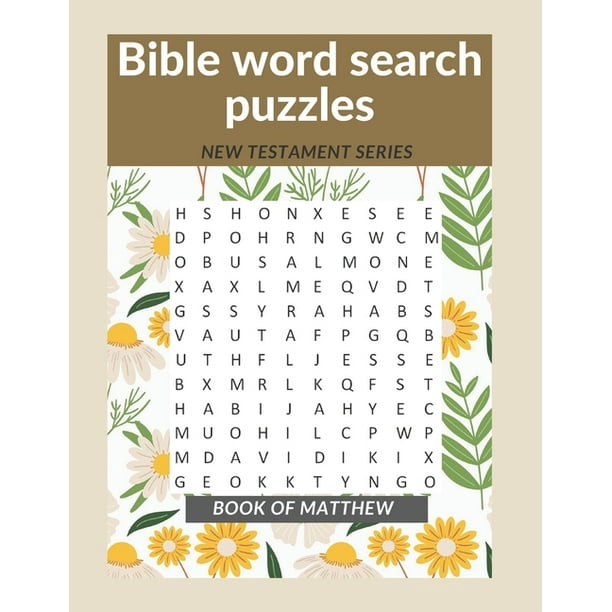 bible word search puzzles new testament series book of matthew paperback walmart com