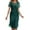 Green, variant on Women's Dress Elegant Round Neck Chiffon Party Gown For Wedding Holiday Date Night Spring Summer Casual Formal Occasion Dresses for Evening Gown Size 14 Ladies Long Evening Dresses Ladies Work Dresses