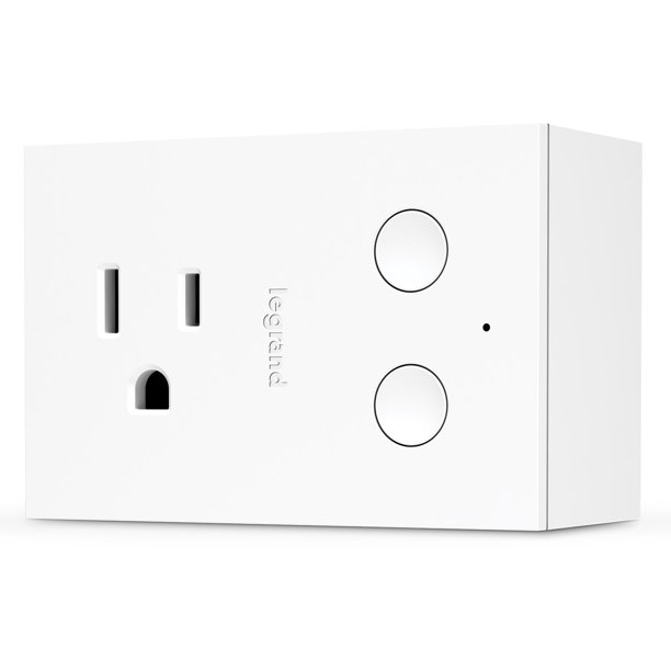 LegrandOnQ HKRP20 Smart Plug WiFi Outlet Dimmer Switch, Works with
