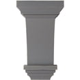 thumbnail image 3 of Ekena Millwork 6"W x 6 3/4"D x 12"H Large Jefferson Wood Vintage Decor Corbel, Pebble Grey, 3 of 6