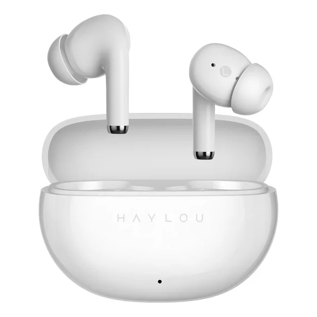 Auriculares in-ear gamer inalámbricos Haylou Bluetooth X1 S blanco con luz LED