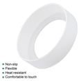 thumbnail image 4 of Uxcell 67mm ID Anti-slip Bottom Sleeve Cover Water Bottle Boot White 4 Pack, 4 of 5