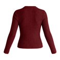 thumbnail image 5 of Tfken Tshirts For Women Long Sleeve Fall Slim Fit Tees Tops Casual T-Shirts Ladies Trendy Clothes Outwear Size L Red, 5 of 5