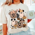 thumbnail image 3 of Retro Halloween Character Shirt | Spooky Pumpkin Tee | Ghost & Pumpkin Graphic T-Shirt | Cute Halloween Couple Gift | Fall Shirt, 3 of 5