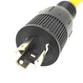 thumbnail image 2 of Parkworld 62633 Adapter Cord NEMA L6-15P 15AMP Plug to 20 AMP 6-20R (T-Blade 6-15R) Receptacle, 2FT, 2 of 3