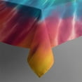 thumbnail image 3 of Colorful Tie Dye Mandala Pattern Rectangle Tablecloth 60"x84",Waterproof Polyester Rectangle Table Cloth, Wipeable Spillproof Polyester Tablecloth for Dining, Camping, Indoor and Outdoor, 3 of 5