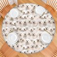 thumbnail image 2 of Shih Tzu Dog Round Fitted Tablecloth with Elastic Edge,Dining Table Cover Waterproof,Outdoor Round Tablecloth for Camping,Dining,Indoor and Outdoor, 2 of 7