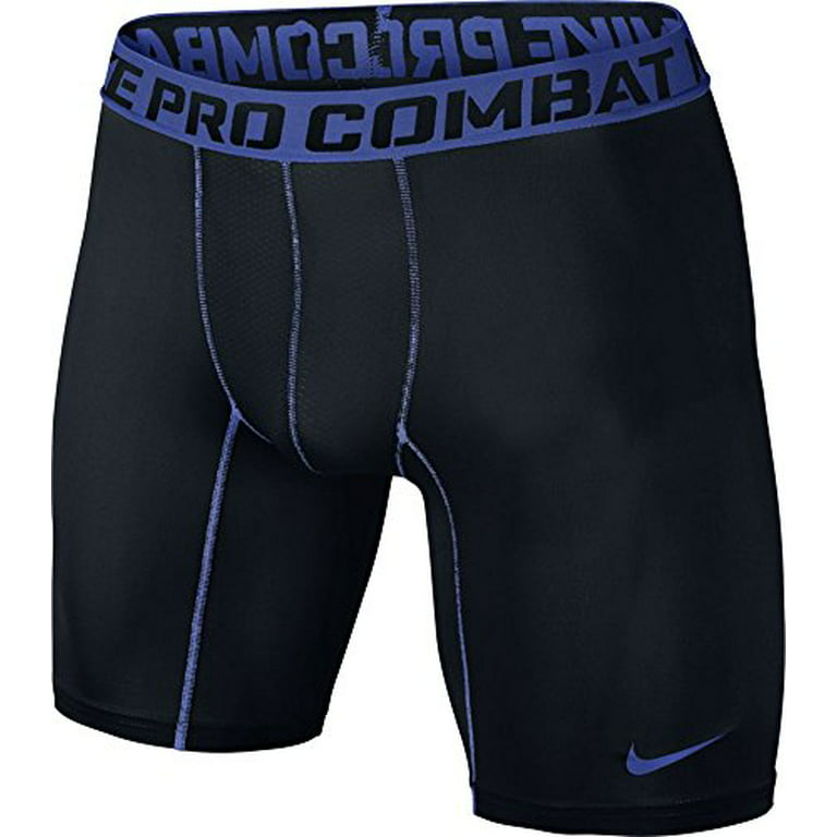 orgaan Ingrijpen emotioneel Mens Nike Core Compression Six Inch Shorts Black/Game Royal Blue 519977-012  Size Small - Walmart.com