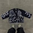 thumbnail image 5 of Sudadera holgada de manga larga para hombre, suéter con estampado de gran tamaño, estilo retro americano, hip-hop, Harajuku, Y2k, informal, a la moda, novedad, 5 of 5