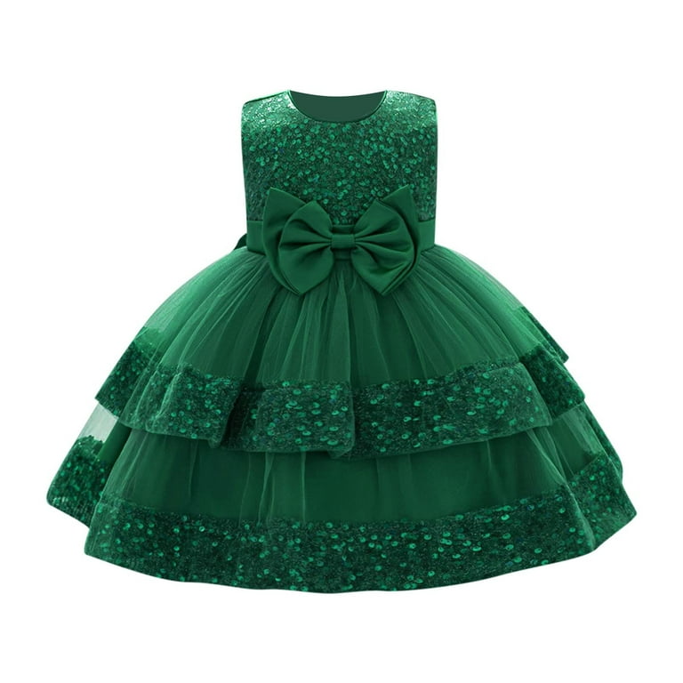 Bxsruta Sleeveless Beaded Bow Mesh Princess Dress with Round Neck, Elegant Performance Design for Photo Shoots, Pageants, and Special Celebrations