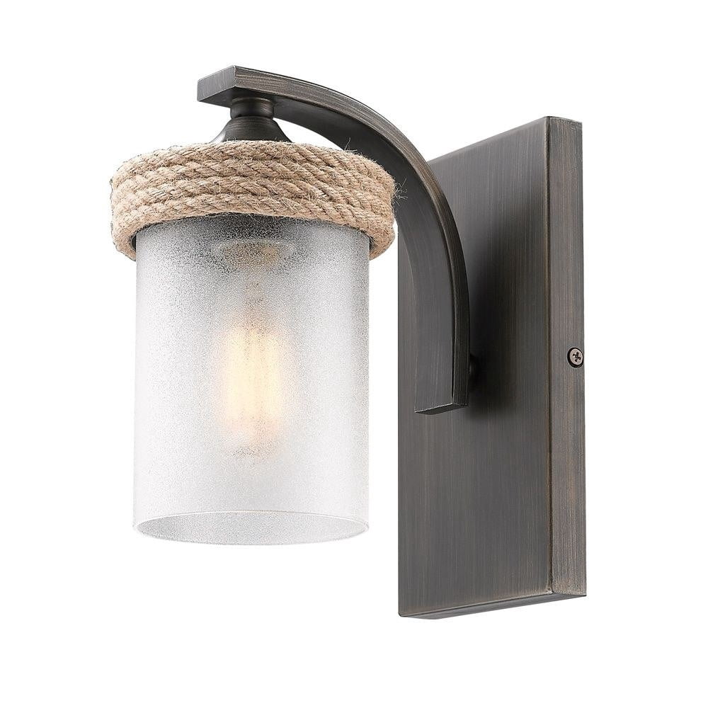 1 Light Bathroom Light Fixture in Sturdy Style 8.63 inches High By 4.88 inches Wide Bailey Street Home 170-Bel-2862327