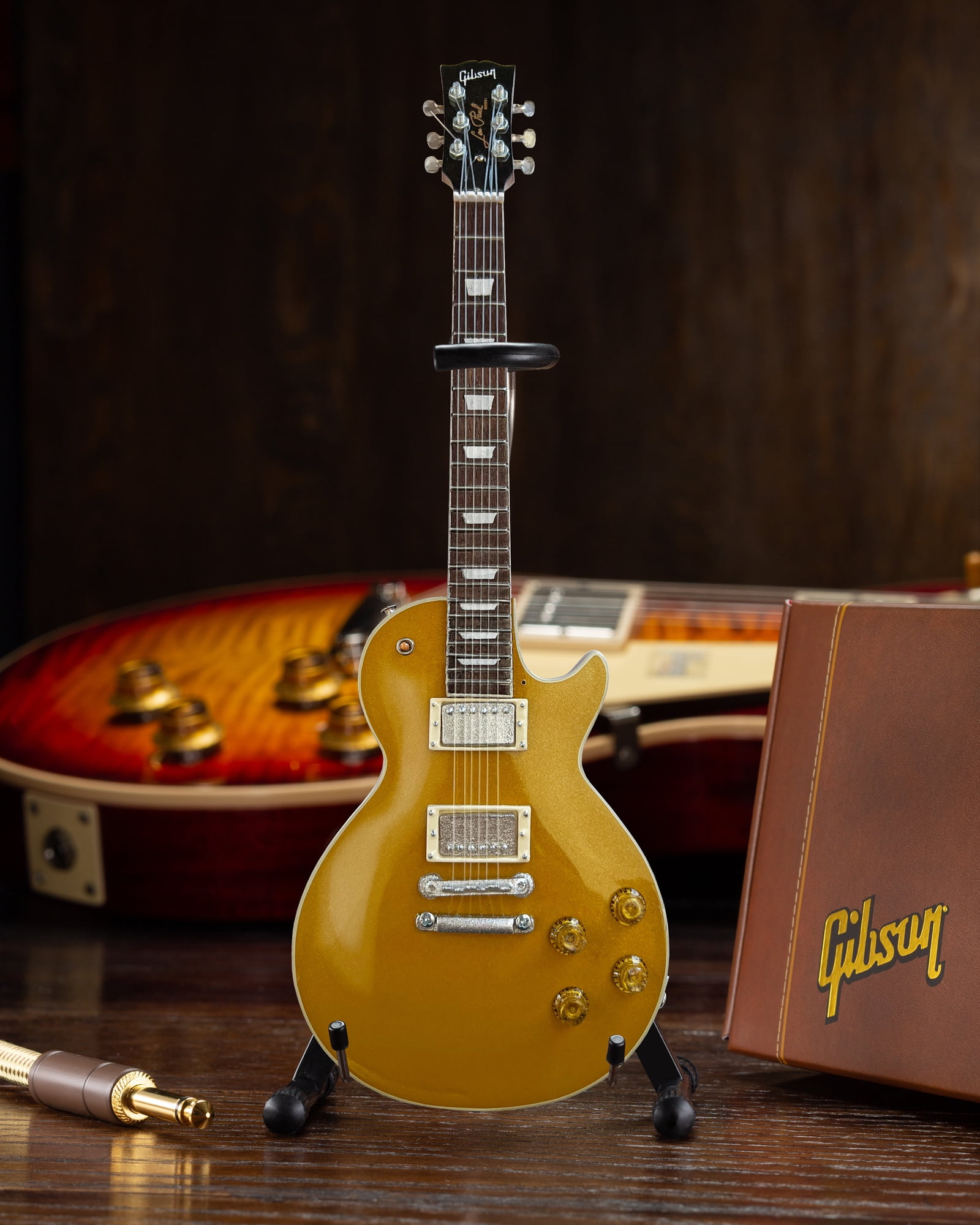 Duane Allman Gibson 1957 Les Paul Goldtop Mini Guitar Replica Collectible, Axe Heaven, Gifts