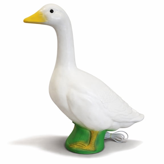Union Products 23" Light Up Wild Goose Garden Statue, Seasonal Outfit Compatible, White
