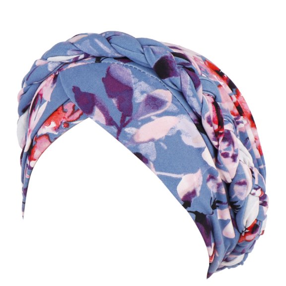 FASHIONPANT Fashion Hats For Women Floral Braid India Hat Muslim Ruffle Cancer Chemo Beanie Turban Wrap Baseball Cap