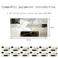 thumbnail image 3 of ZHANQUNE Peel and Stick Backsplash Tiles, 3D Stone Brick Design Removable Wallpaper for Kitchen, Bathroom, Shower, 12 Pack Self-Adhesive Plastic Wall Tiles, 3 of 6