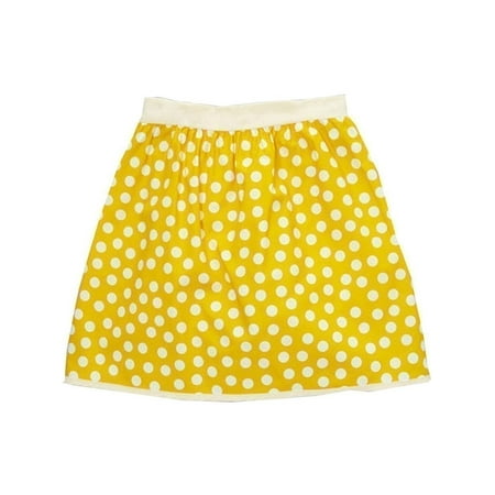 Little Miss Fashion Little Girls Yellow Ivory Polka 
