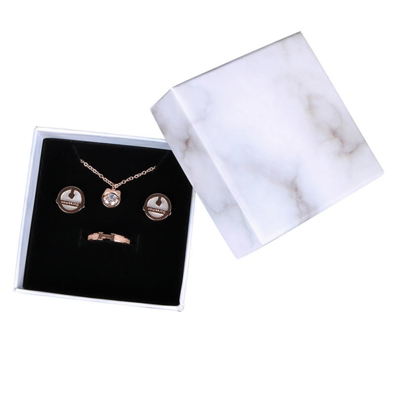 Details about   Hot Crown Velvet Ring Display Box Ear Stud Necklace Jewelry Case Container Gift