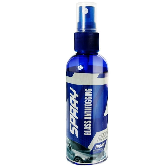 J-193 3.4Oz Car Glass Anti-Fog Spray Defogger Solution For Windshield Mirrors Visors Bathroom Windows Streak-Free Formula Quick Application 100Ml Bottle