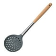 thumbnail image 4 of Silicone Spatula Cooking Spatula with Hole Heat-resistant Beech Non-stick Colander Spoon Spatula Kitchen Utensils, 4 of 5