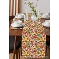 thumbnail image 2 of Thanksgiving Maple Leaves Burlap Cotton Table Runner 13x60 Inches Long, Fall Orange Country Plants Farmhouse Table Runners, Outdoor Dining Tablecloths Decor for Baby Shower/Party/Wedding, 2 of 6