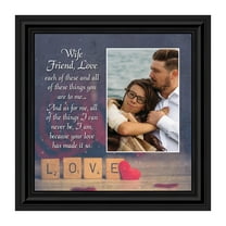 Wife Friend Love, Romantic Gift for Wife, Picture Frame, 10X10 6334