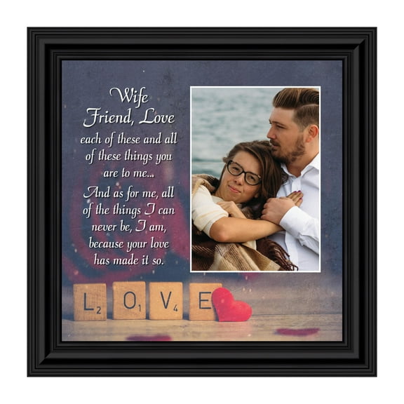 Wife Friend Love, Romantic Gift for Wife, Picture Frame, 10X10 6334