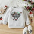 thumbnail image 3 of URMAGIC Toddler Baby Christmas Outfit Boy Girl Letter Sweatshirt Crewneck Pullover Sweater Long Sleeve Shirt Fall Clothes 0-3 Years, 3 of 10