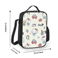 thumbnail image 2 of Hello kitty Lunch Bag Unisex Lunch Box, Reusable Lunch Tote Meal Prep Container Portable Leakproof Insulated Cooler Bag Food Tote for Work Office Picnic Beach Travel, 2 of 5