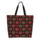 thumbnail image 1 of Disketp Gold Glitter Heart Bolsa Tote Estampada para Mujer, Bolso de Hombro y de Mano para Compras y Viajes, 1 of 8