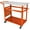 Orange, variant on Zzistar Metal Welding Workbench with Side Tray Handles , 600 Lb Load Capacity Steel Welding Workbench With Wheels, Double Storage Panel