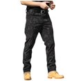 thumbnail image 2 of Men's Stretch Tactical Pants Water  Outdoor Waterproof Cargo Pants Relaxed Fit Trousers   Work Travel Pants with 9 Pockets snake pattern 3X-Large, 2 of 4