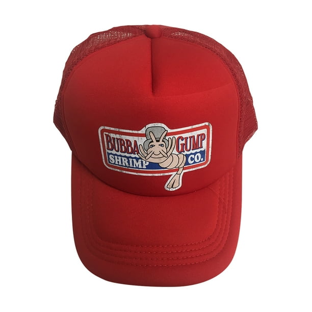 Bubba Gump Shrimp Co. Casquette de camionneur rouge Forrest Gump Cap  Costume Movie Company 