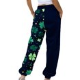 thumbnail image 3 of FAIWAD Womens St Patricks Day Sweatpants Shamrock Printed Sports Joggers Pant Girls Drawstring Waist Workout Running Pants with Pockets, 3 of 4