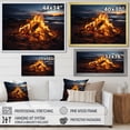 thumbnail image 4 of Designart "Bonfire by the Coastal Beachside I" Nautical & Beach Floater Framed Canvas Wall Art, 4 of 7