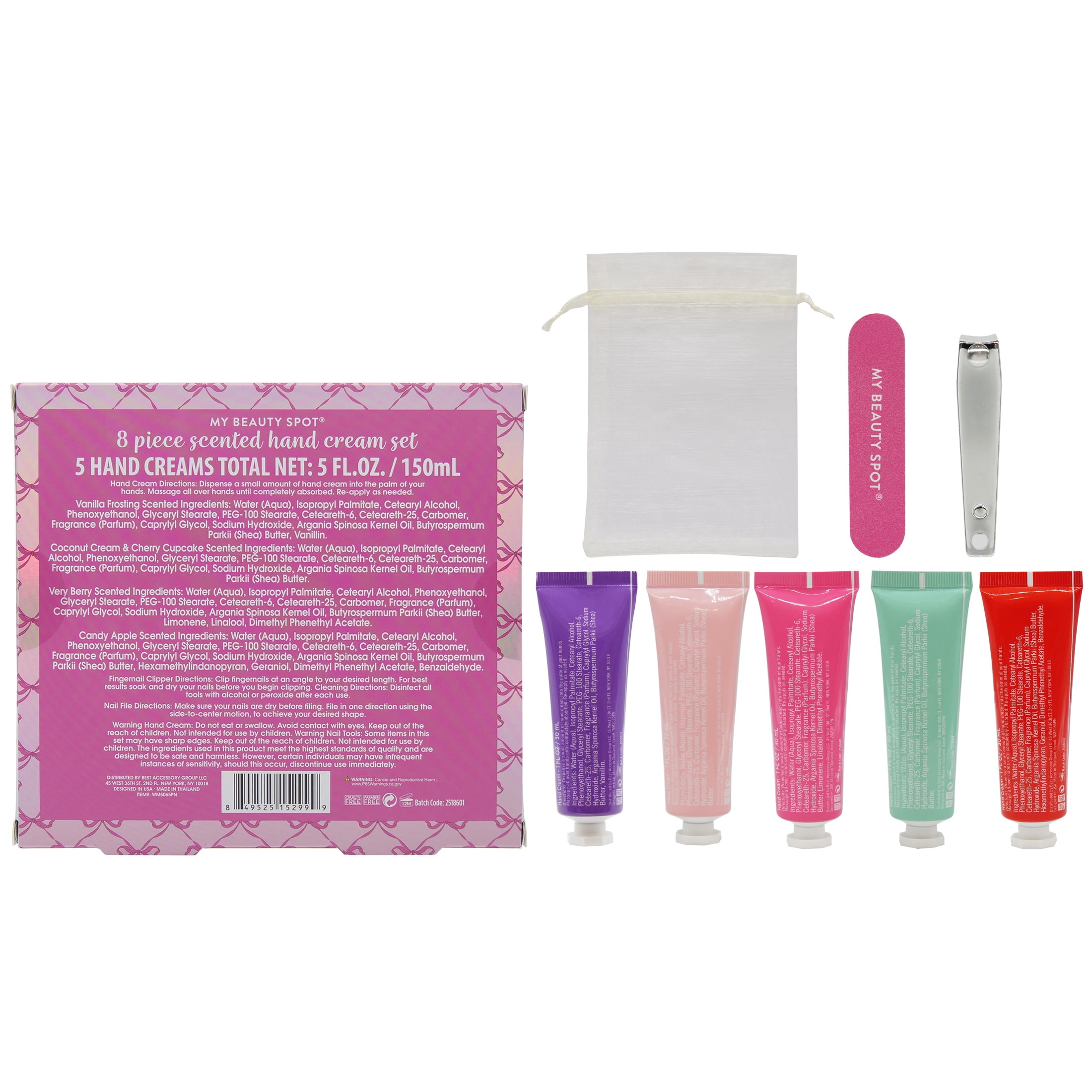 My Beauty Spot Scented Hand Cream Collection Set, Assorted Fragrances, 8 Piece