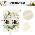thumbnail image 5 of SM-XLHN MR. and MRS. Wedding Garden Flag 12x18 Inch Double Sided Outside, Floral Marriage Welcome Romantic Yard Outdoor Decoration, 5 of 6