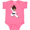 thumbnail image 3 of Inktastic African American Girl, Black Belt, Karate Pose Girls Baby Bodysuit, 3 of 5