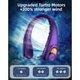 thumbnail image 5 of FrSara 3-Speed Portable LED Display Neck Fan, 5 of 8
