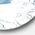 thumbnail image 2 of Designart 'Navy Blue Scallop Shell ' Nautical & Coastal Metal Circle Wall Art, 2 of 3