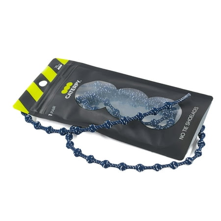 

Caterpy Run - The Ultimate Elastic No Tie Shoelaces for Adults and Kids (Midnight Blue (Reflective) Standard: 30in / 75cm)