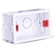 thumbnail image 4 of Bewildely Reemplazo de casete trasero de caja de montaje interna retardante para enchufe y interruptor de pared estándar de 118 mm x 72 mm Accesorios para electrodomésticos, 4 of 6