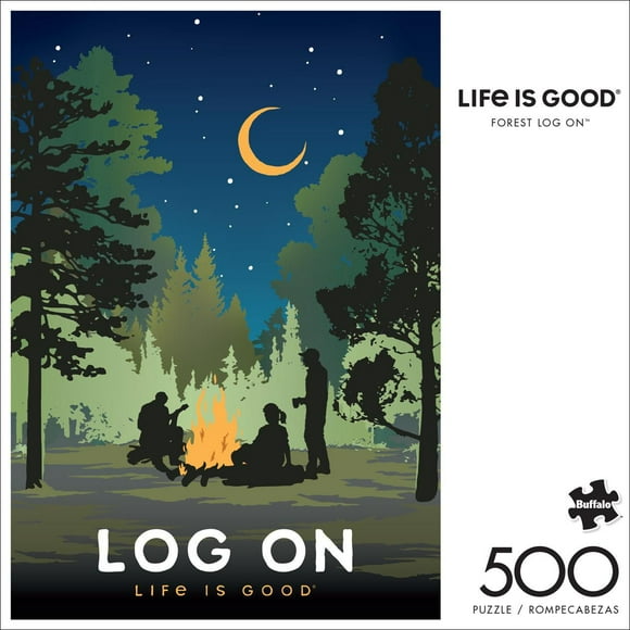 Buffalo Games - Life is Good - Forest Log On - 500 Piece Jigsaw Puzzle