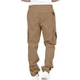 thumbnail image 4 of USSUMA Mens Wild Cargo Pants Lightweight Baggy Pants Military Hiking Stretch Cargo Pants with Pockets Relaxed Fit Cargo Pants, 4 of 7