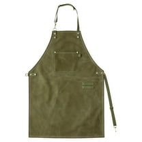 No-Tie Canvas Work Apron,Wear Resistant Fabric,Adjustable Work Apron with Front Pocket,Convenient Buckles,Apron for DIY,Gardening,Cooking,Crafting