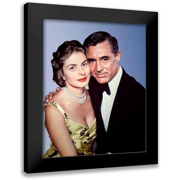 Hollywood Photo Archive 12x14 Black Modern Framed Museum Art Print Titled - Cary Grant with Ingrid Bergman