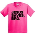 thumbnail image 3 of Inktastic Jesus Saves, Bro. Youth T-Shirt, 3 of 5
