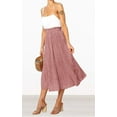 thumbnail image 2 of Fantaslook Midi Pleated Skirts for Women Polka Dot Swing High Waist Maxi Skirt with Pockets Dresses, 2 of 6